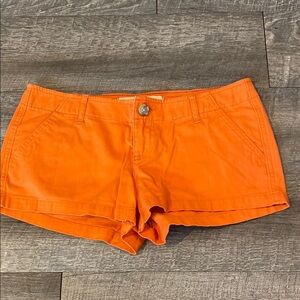 Hollister Vibrant Orange Micro Shorts NWOT